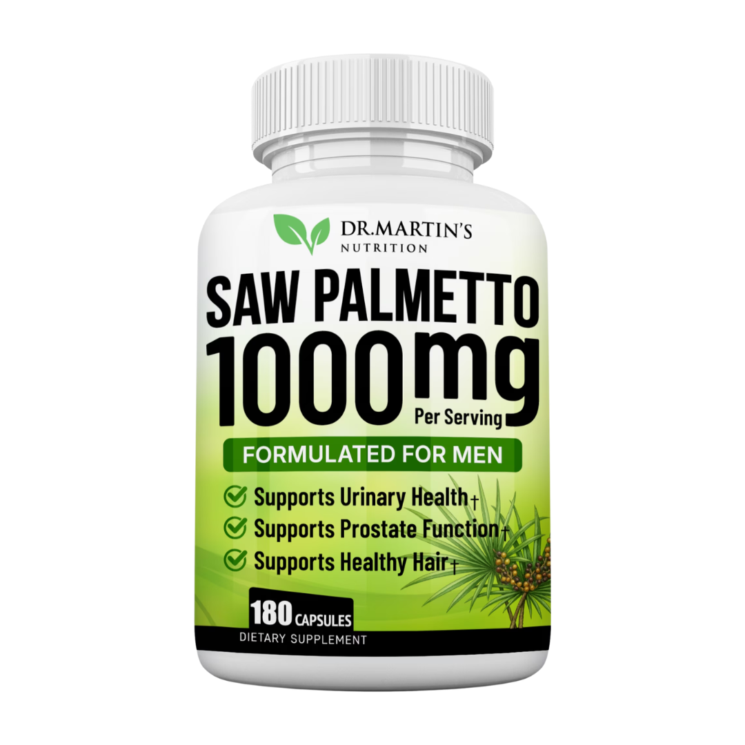 Dr. Martin's Saw Palmetto for Men 1,000 mg, 180 Capsules