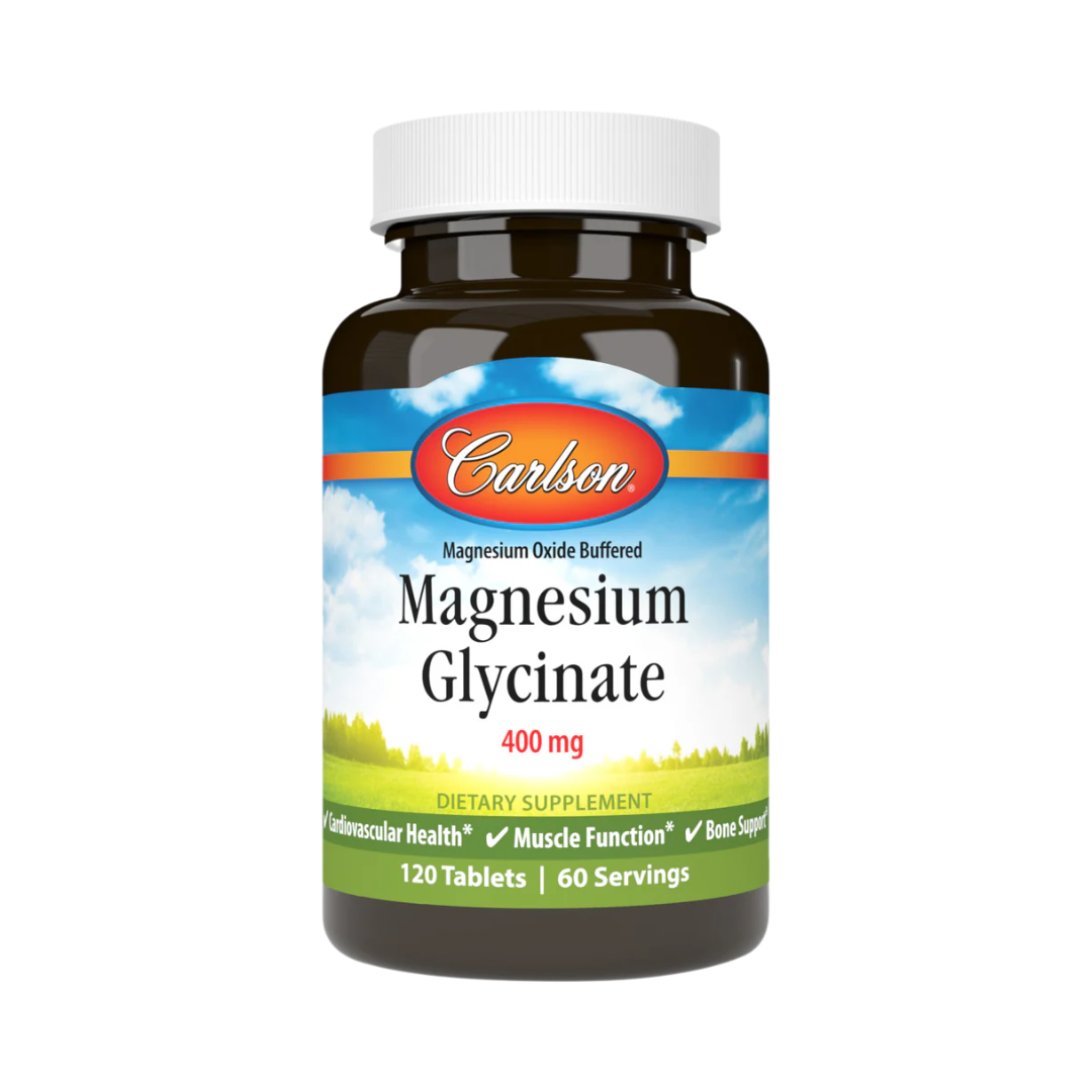 Carlson Magnesium Glycinate 400 mg, 120 Tablets