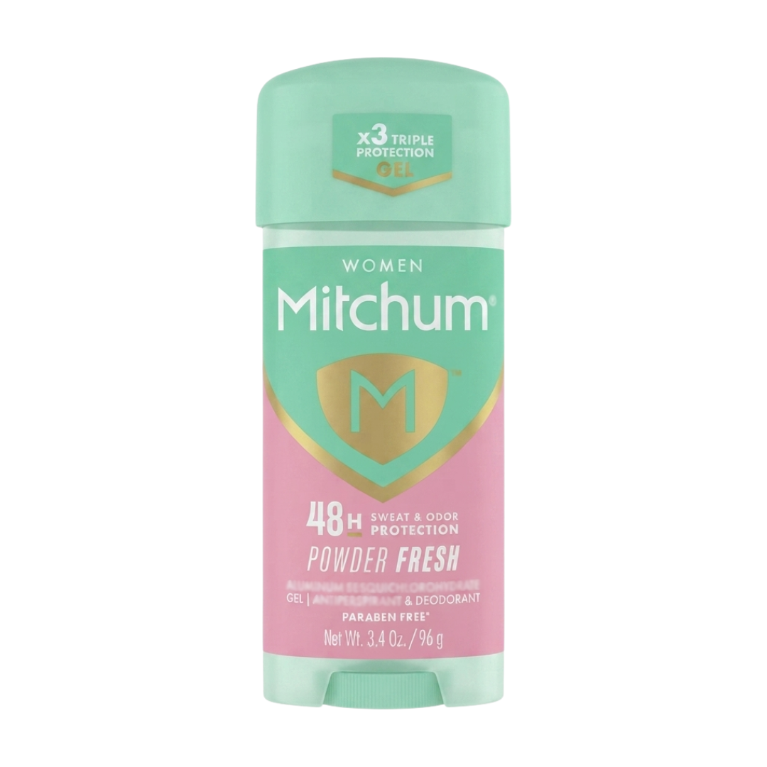 Mitchum Women Powder Fresh Gel Deodorant 48H, 3.4 oz / 96 g