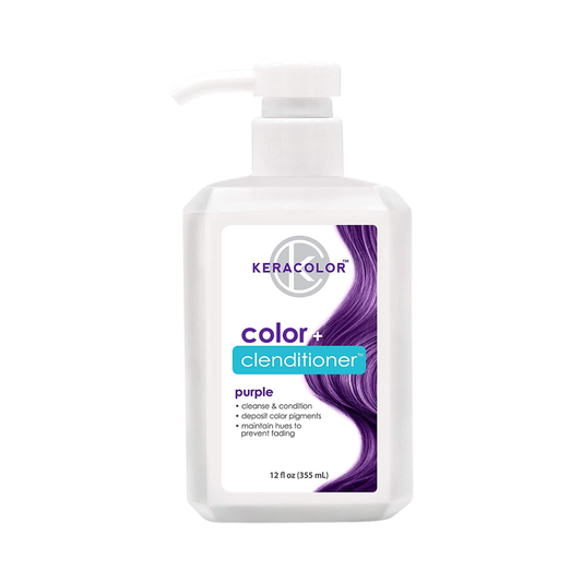 Keracolor Color + Clenditioner Semi Permanent Hair Color Purple, 12 oz / 355 ml