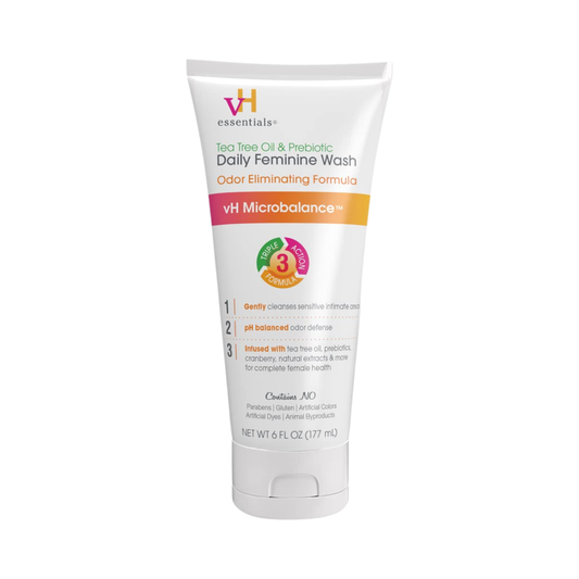 vH Essentials Daily Feminine Wash Microbalance, 6 oz / 177 ml