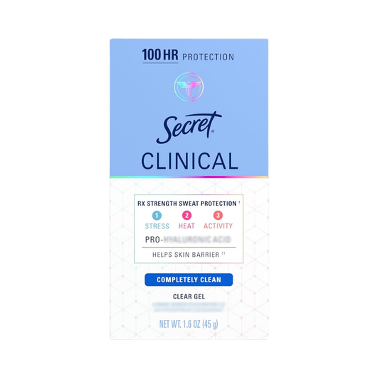 Secret Clinical Completely Clean Clear Gel Deodorant, 1.6 oz / 45 g