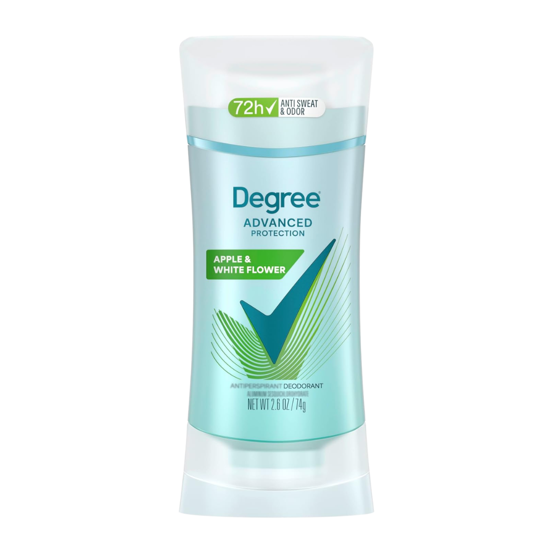 Degree Advanced Protection Apple & White Flower Deodorant, 2.6 oz / 74 g