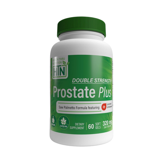 Health Thru Nutrition Double Strength Prostate Plus for Men 320 mg, 60 Softgels