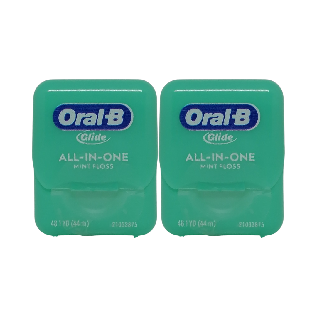 Oral-B Glide All-in-One Mint Floss 48.1 yd, 2 Count