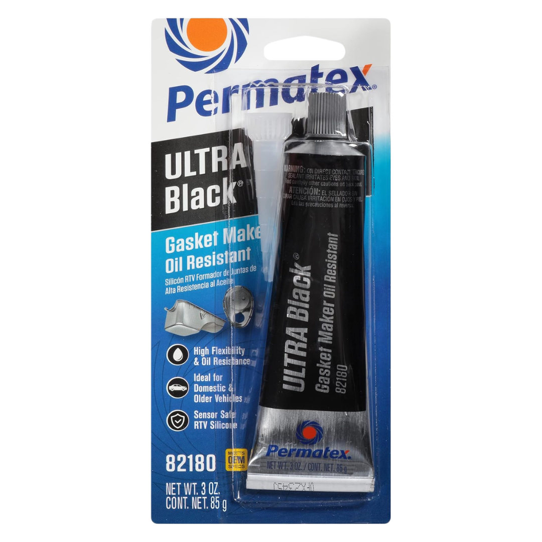 Permatex Ultra Black Gasket Maker Oil Resistant 82180, 3 oz / 85 g