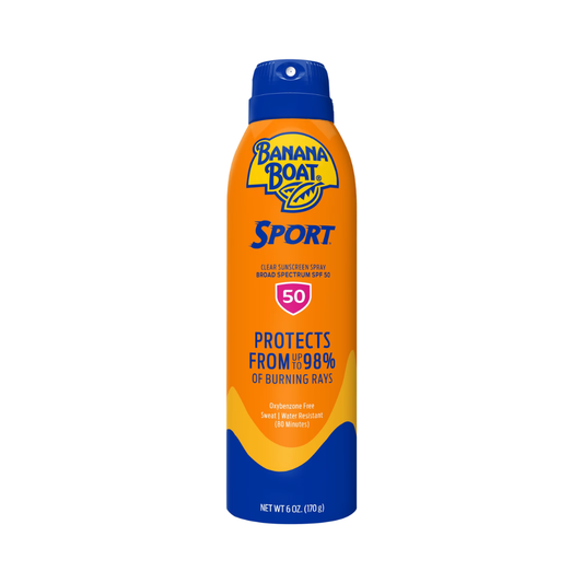 Banana Boat Sport Clear Sunscreen Spray SPF 50, 6 oz / 170 g
