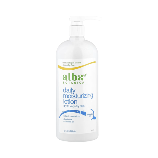 Alba Botanica Daily Moisturizing Lotion for Dry Skin, 32 oz / 946 ml