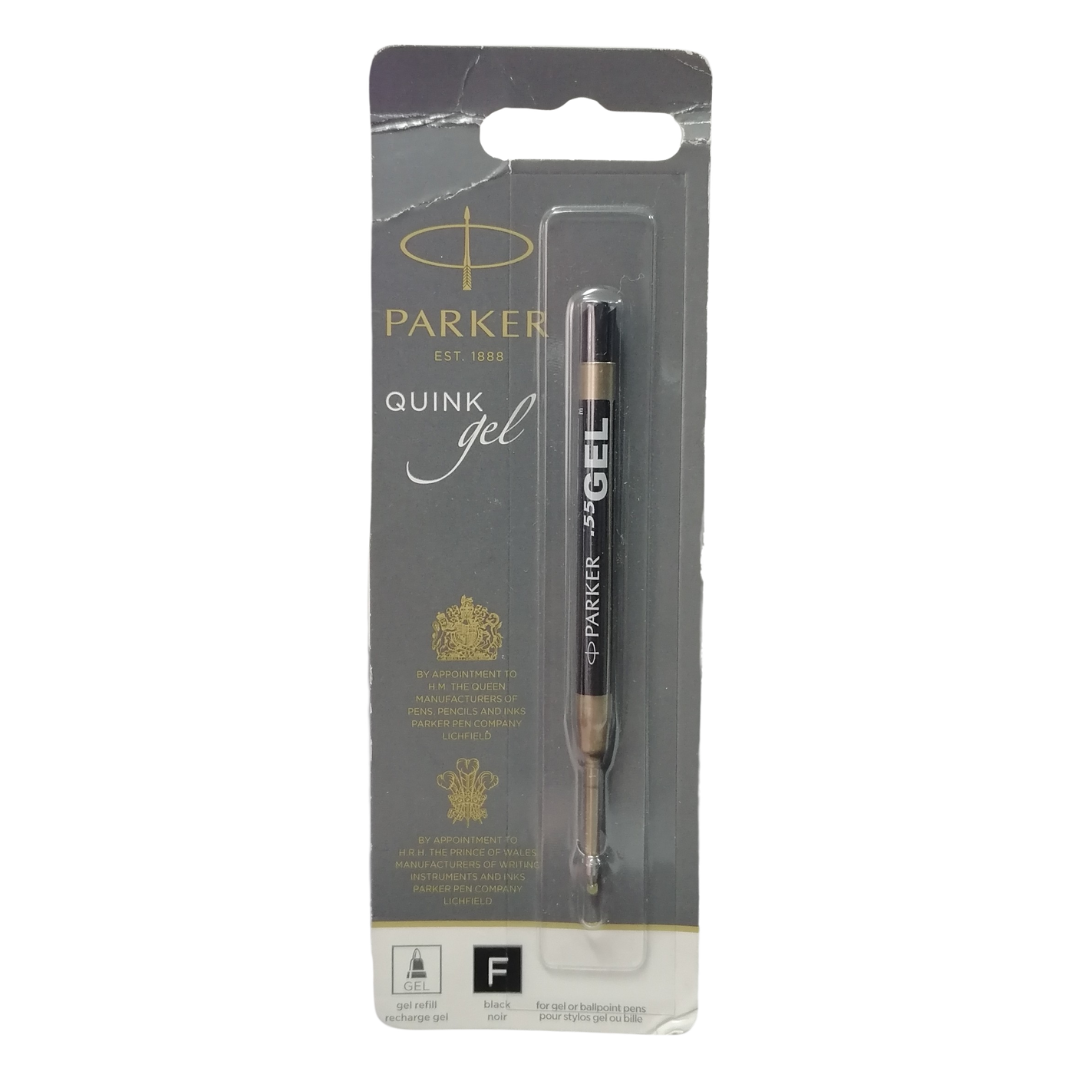 Parker Quink .55 Gel BallPen Refill Fine Point Black Ink