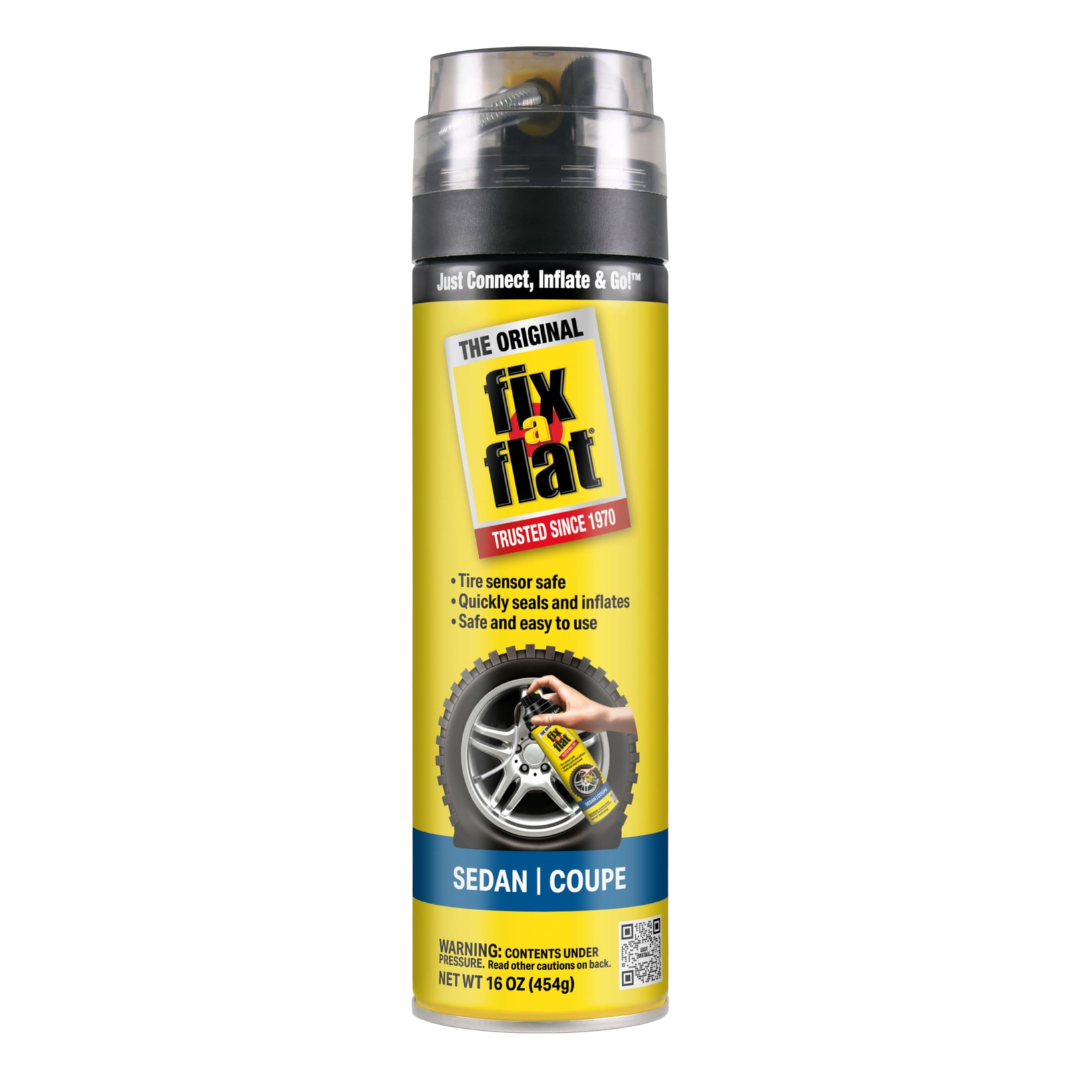 Fix-a-Flat Tire Sealant & Inflator for Sedan & Coupe S60420, 16 oz / 454 g