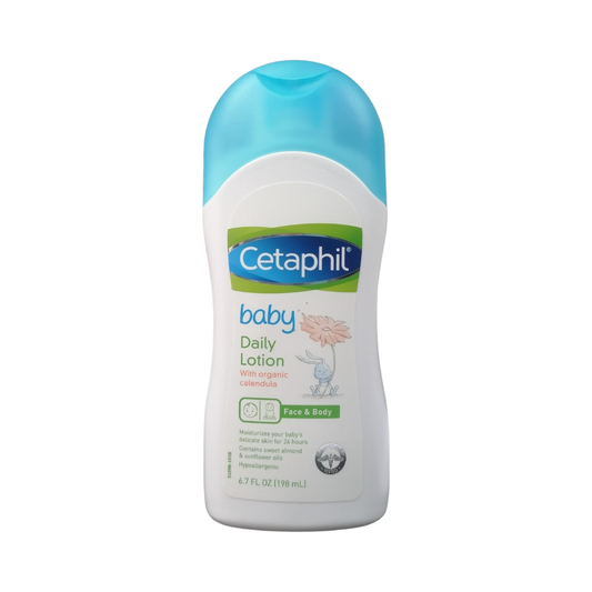 Cetaphil Baby Daily Face & Body Lotion with Organic Calendula, 6.7 oz / 198 ml