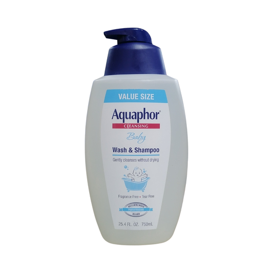 Aquaphor Baby Cleansing Body Wash & Shampoo, 25.4 oz / 750 ml