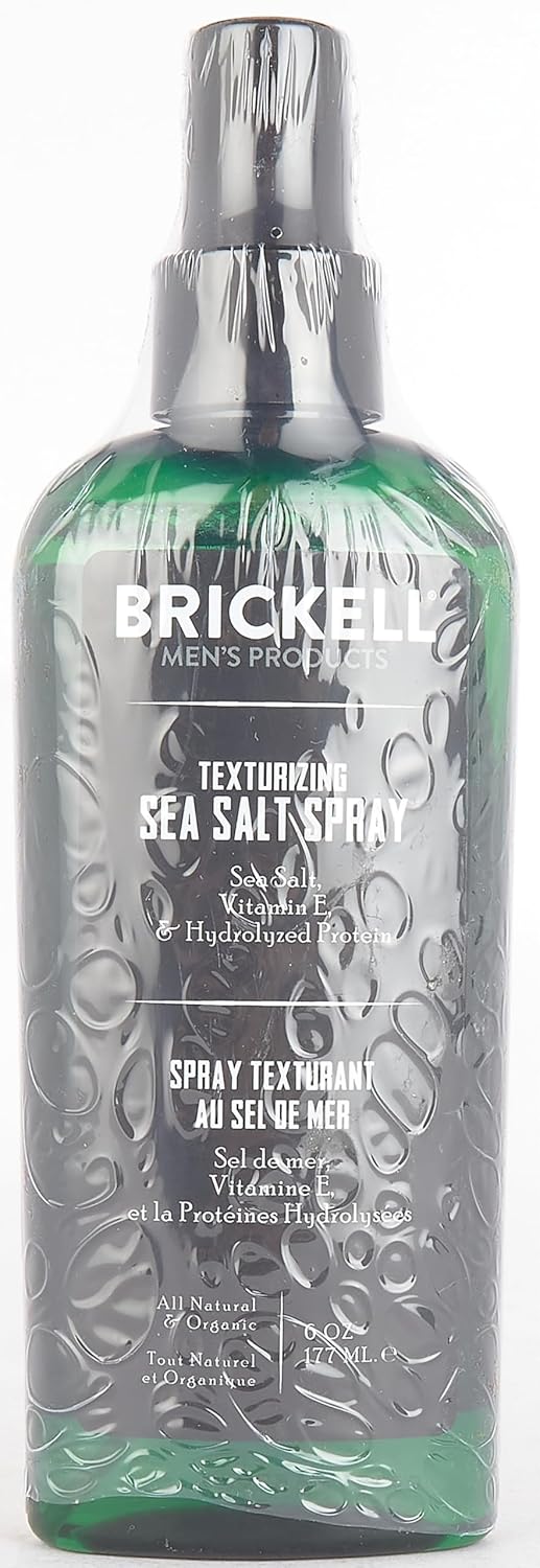 Brickell Men's Texturizing Sea Salt Spray Natural & Organic, 177 ml / 6 oz