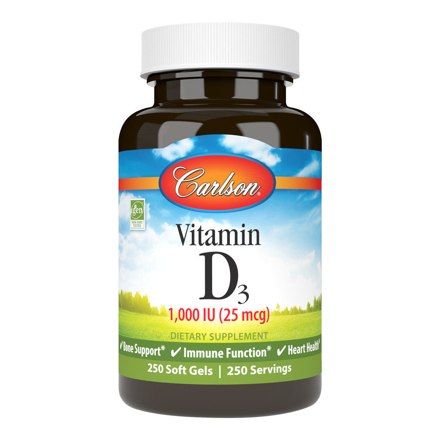 Carlson Vitamin D3 1000 IU, 25 mcg