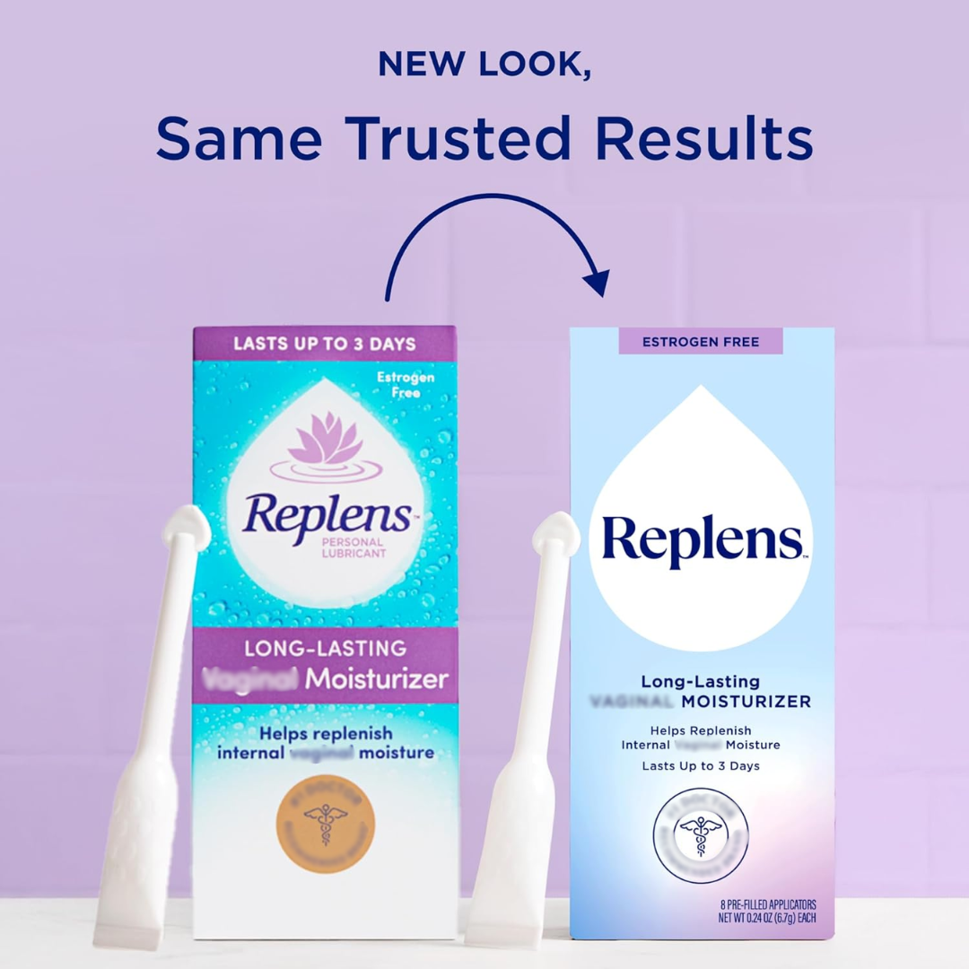 Replens Long-Lasting Moisturizer Personal Lubricant, 8 Pre-filled Applicators (PACKAGING MAY VARY)