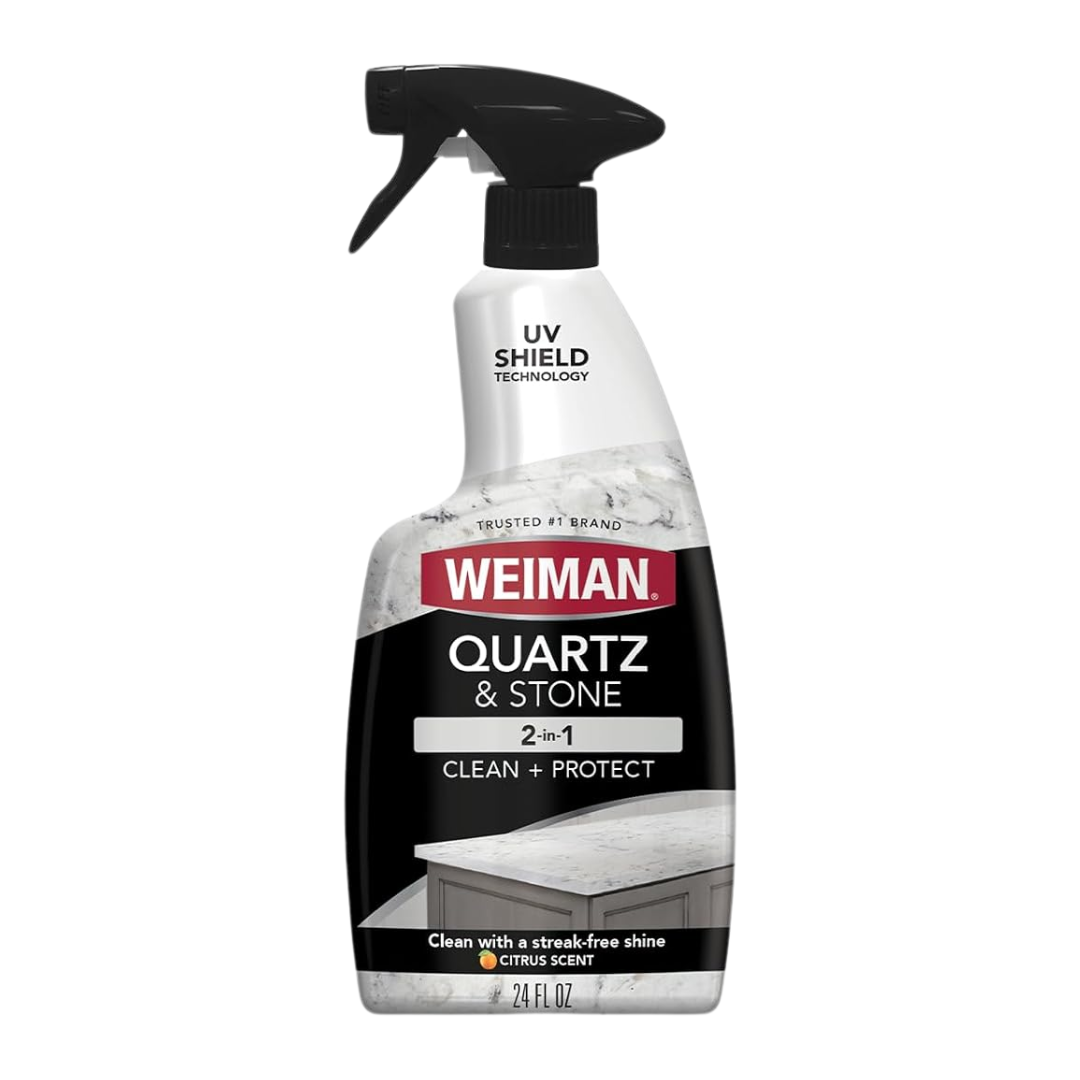 Weiman Quartz & Stone 2-in-1 Clean + Protect Spray Citrus Scent, 24 oz / 710 ml