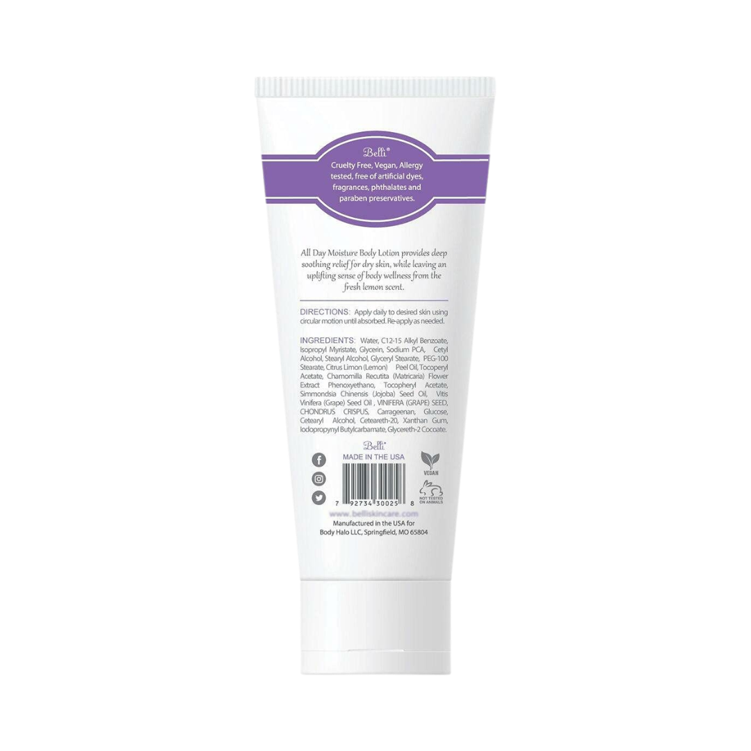 Belli All Day Moisture Body Lotion, 6.5 oz / 191 ml