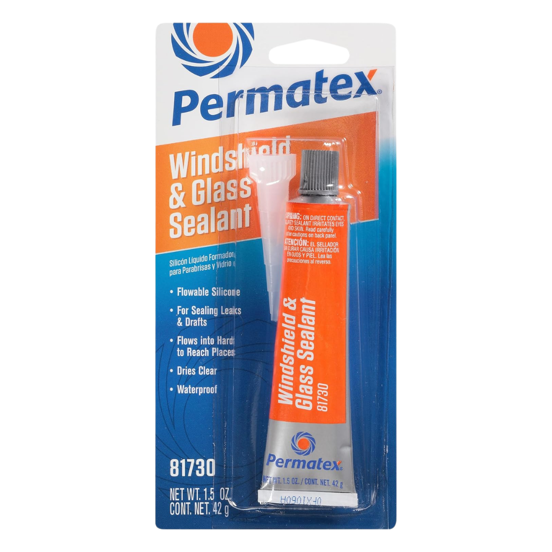 Permatex Windshield & Glass Sealant 81730, 1.5 oz / 42 g