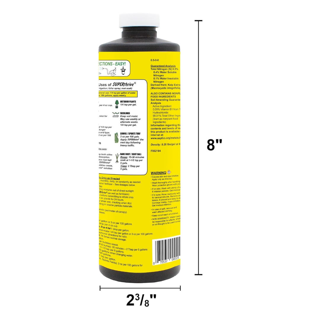 SUPERthrive Liquid Concentrate Original Vitamin Solution for Plants, 1.15 lbs / 522 g