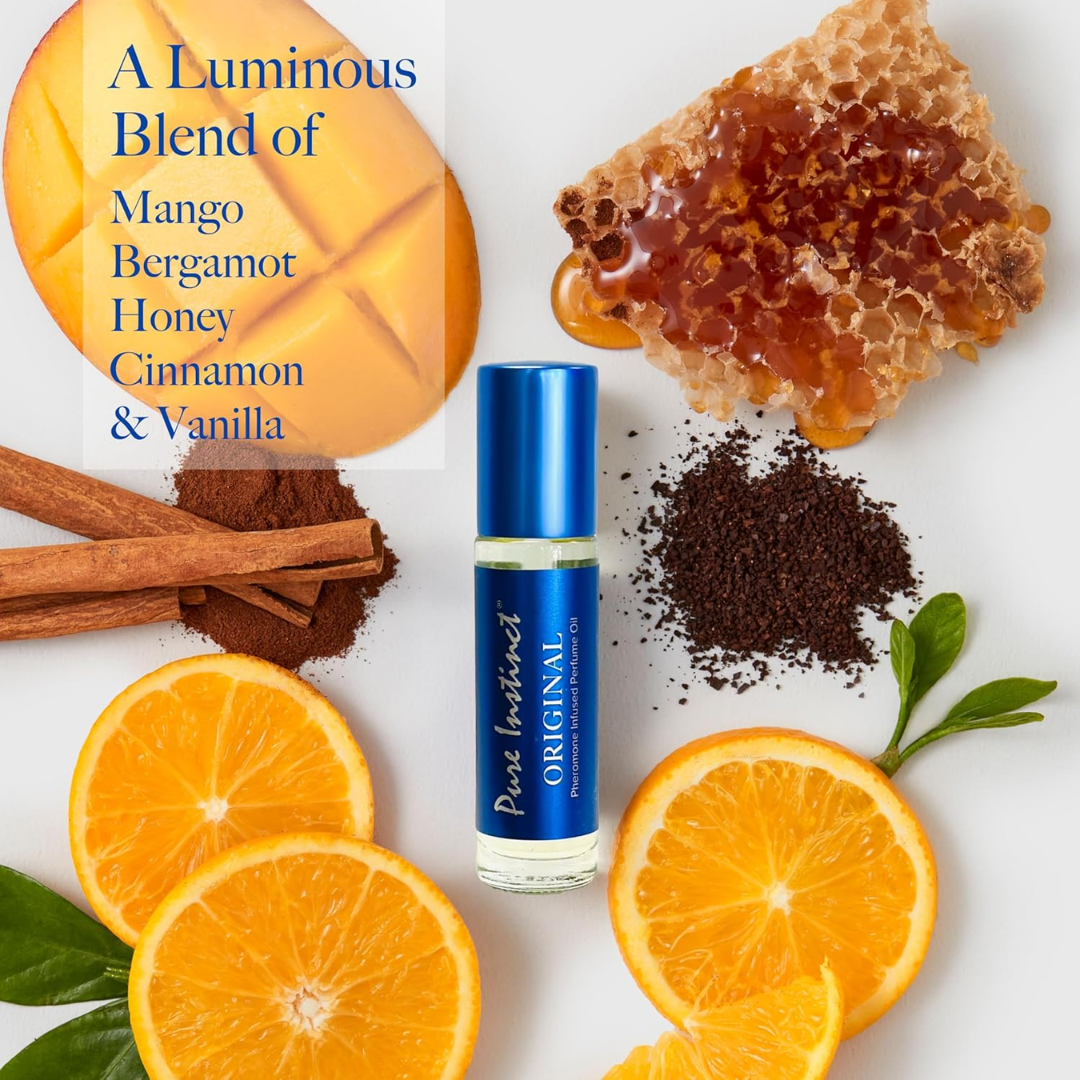 Pure Instinct Roll-On Original Pheromone Infused Perfume Oil, 0.34 oz / 10.2 ml