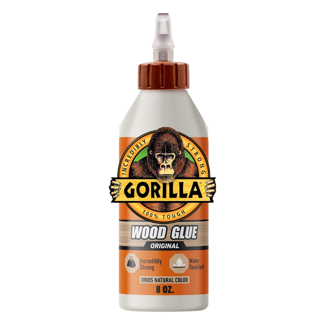 Gorilla Wood Glue Bottle Natural Wood Color, 8 oz / 236 ml