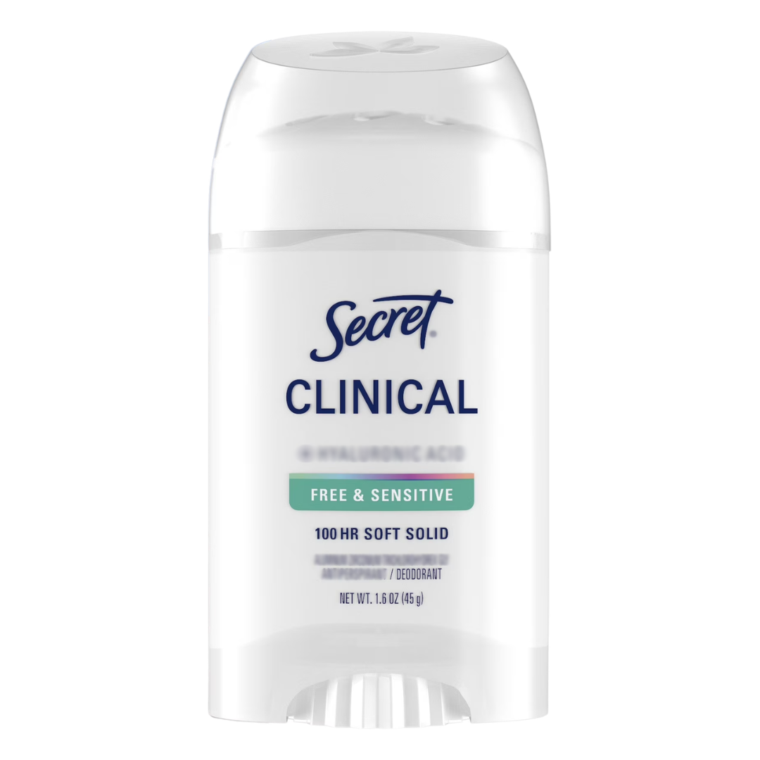 Secret Clinical Free & Sensitive Soft Solid Deodorant, 1.6 oz / 45 g