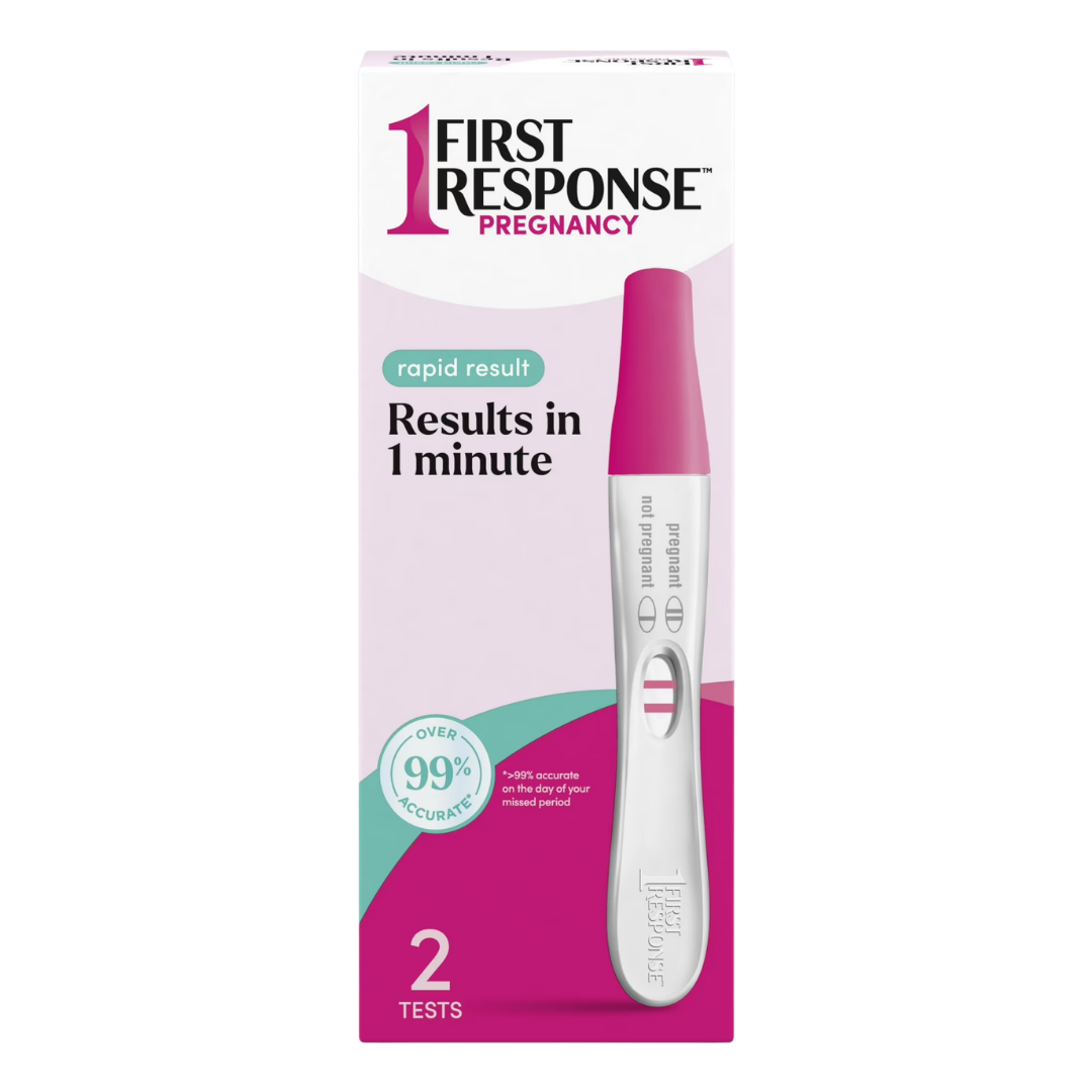 First Response Pregnancy Rapid Result in 1 Minute, 2 Test