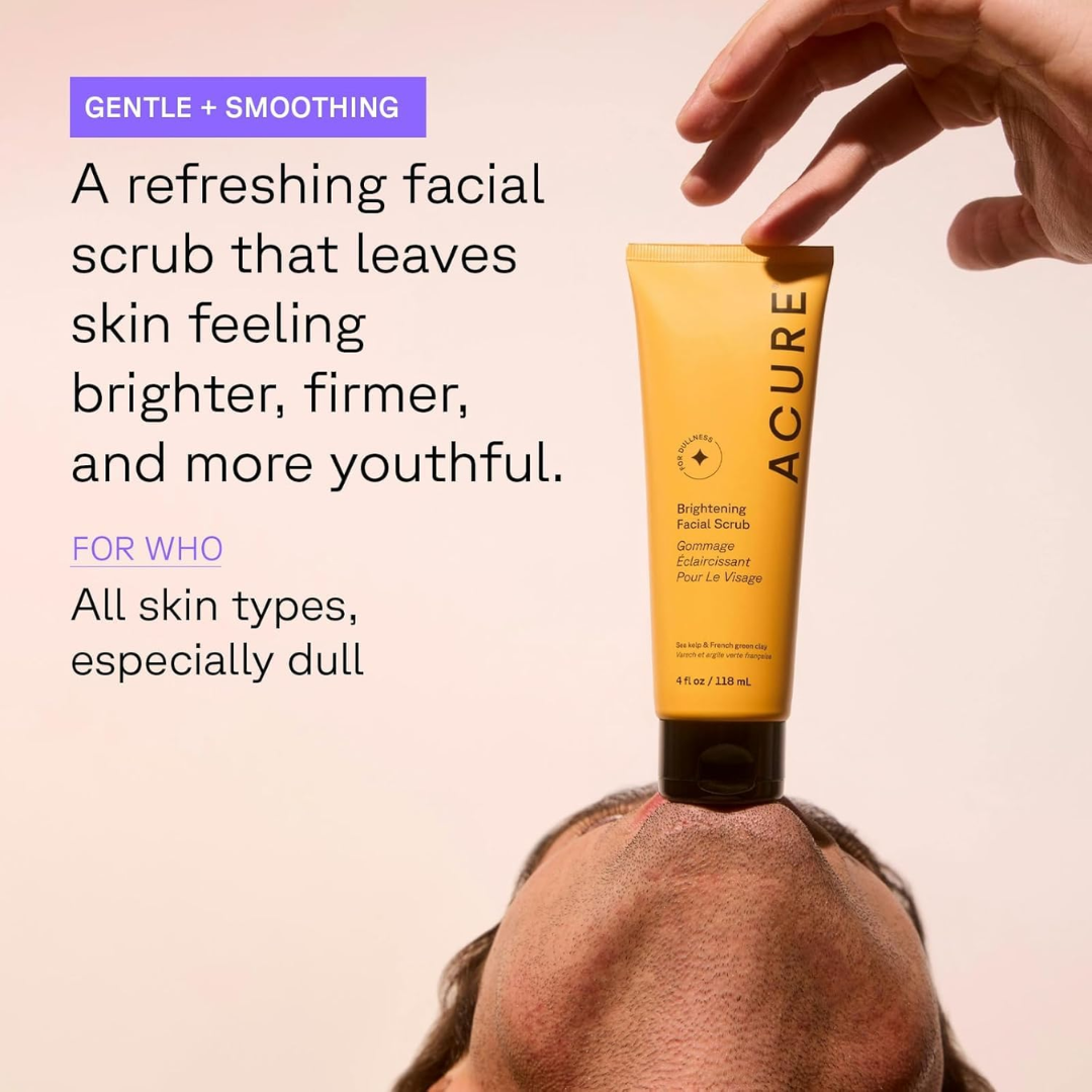 ACURE Brightening Facial Scrub, 4 oz / 118 ml