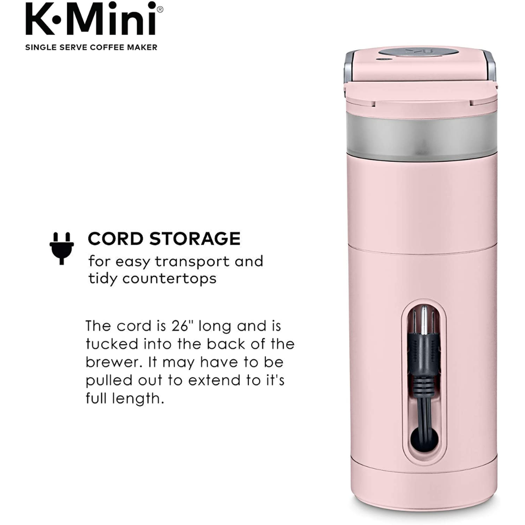 Keurig K-Mini Single Serve Coffee Maker K-Cup Brewer Dusty Rose, 6–12 oz