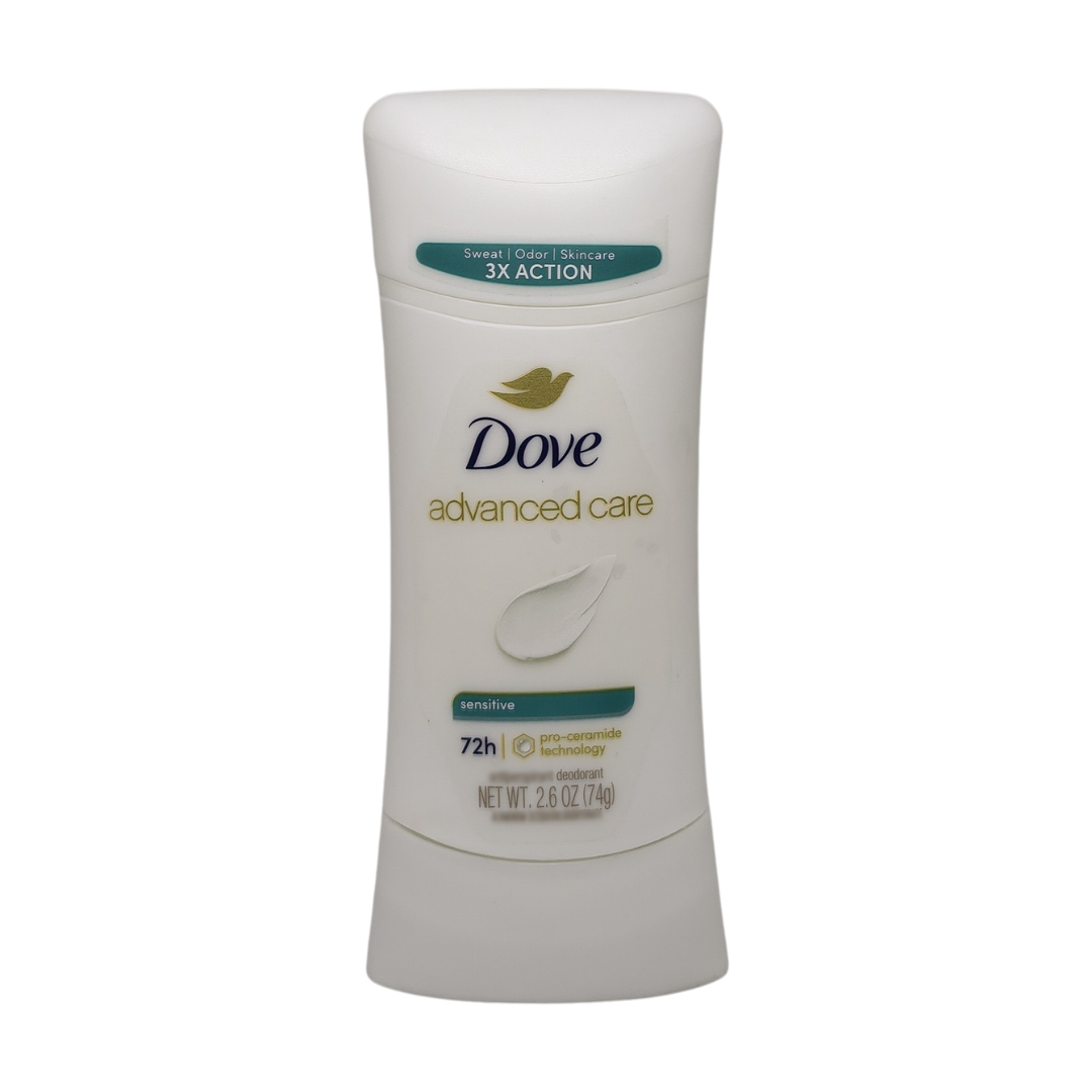 Dove Advanced Care Sensitive 72h Deodorant, 2.6 oz / 74 g
