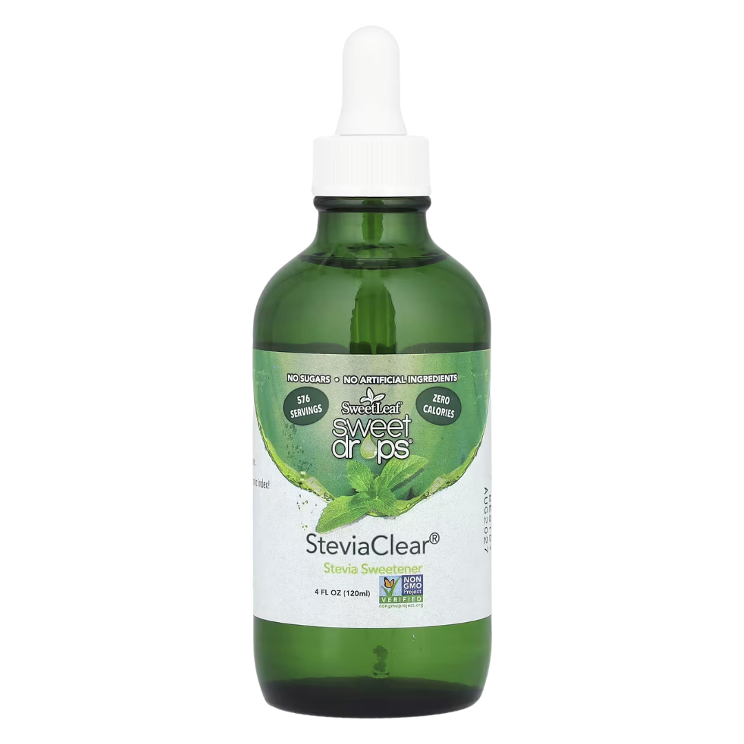 SweetLeaf Sweet Drops SteviaClear Sweetener, 4 oz / 120 ml