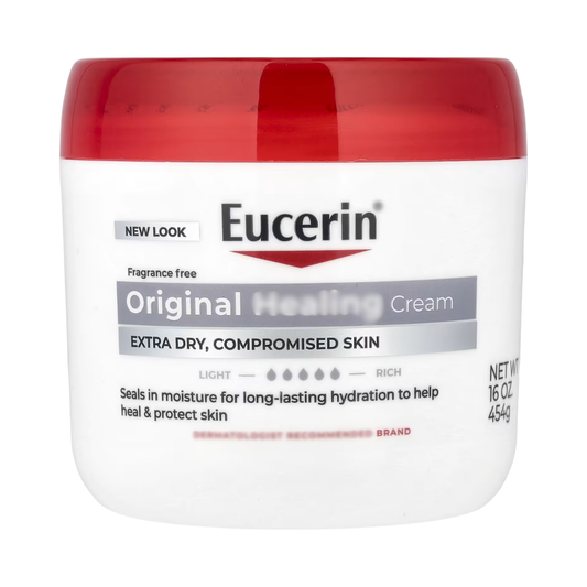 Eucerin Original Healing Cream, Fragrance Free, Rich Lotion for Extremely Dry Skin, 16 oz. / 454g