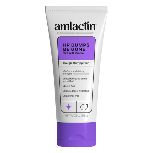AmLactin KP Bumps Be Gone AHA Cream for Rough & Bumpy Skin, 3 oz / 85 g