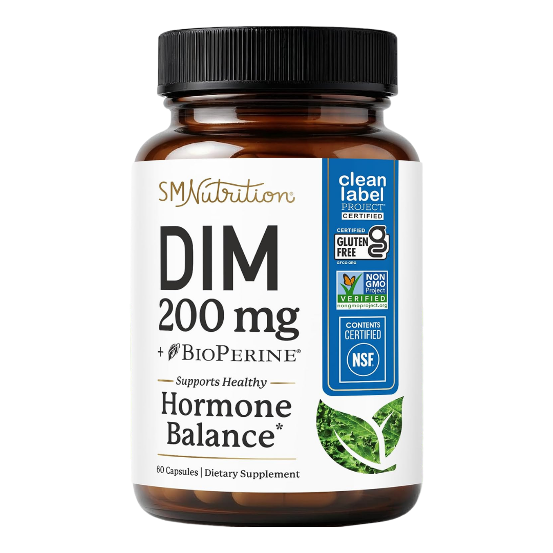 Smoky Mountain Naturals DIM + BioPerine 200 mg, 60 Capsules