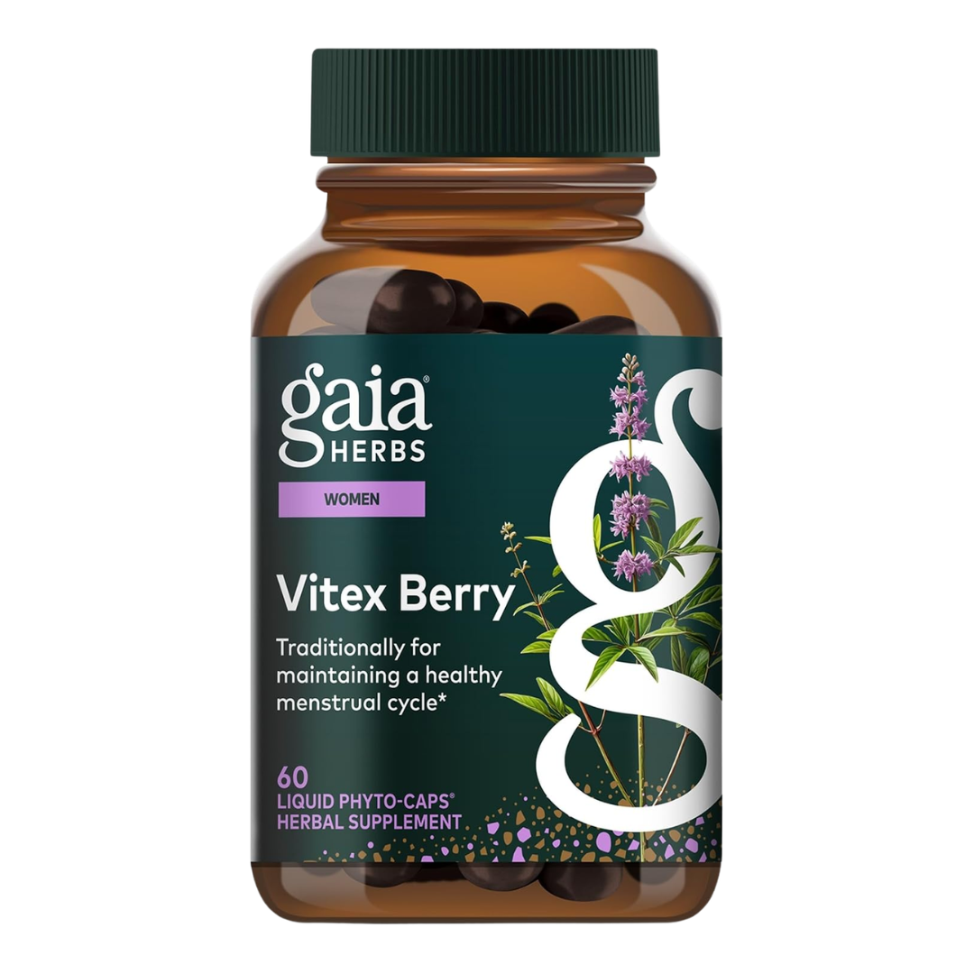 Gaia Herbs Vitex Berry Single Herb Extract For Women, 60 Herbal Supplement