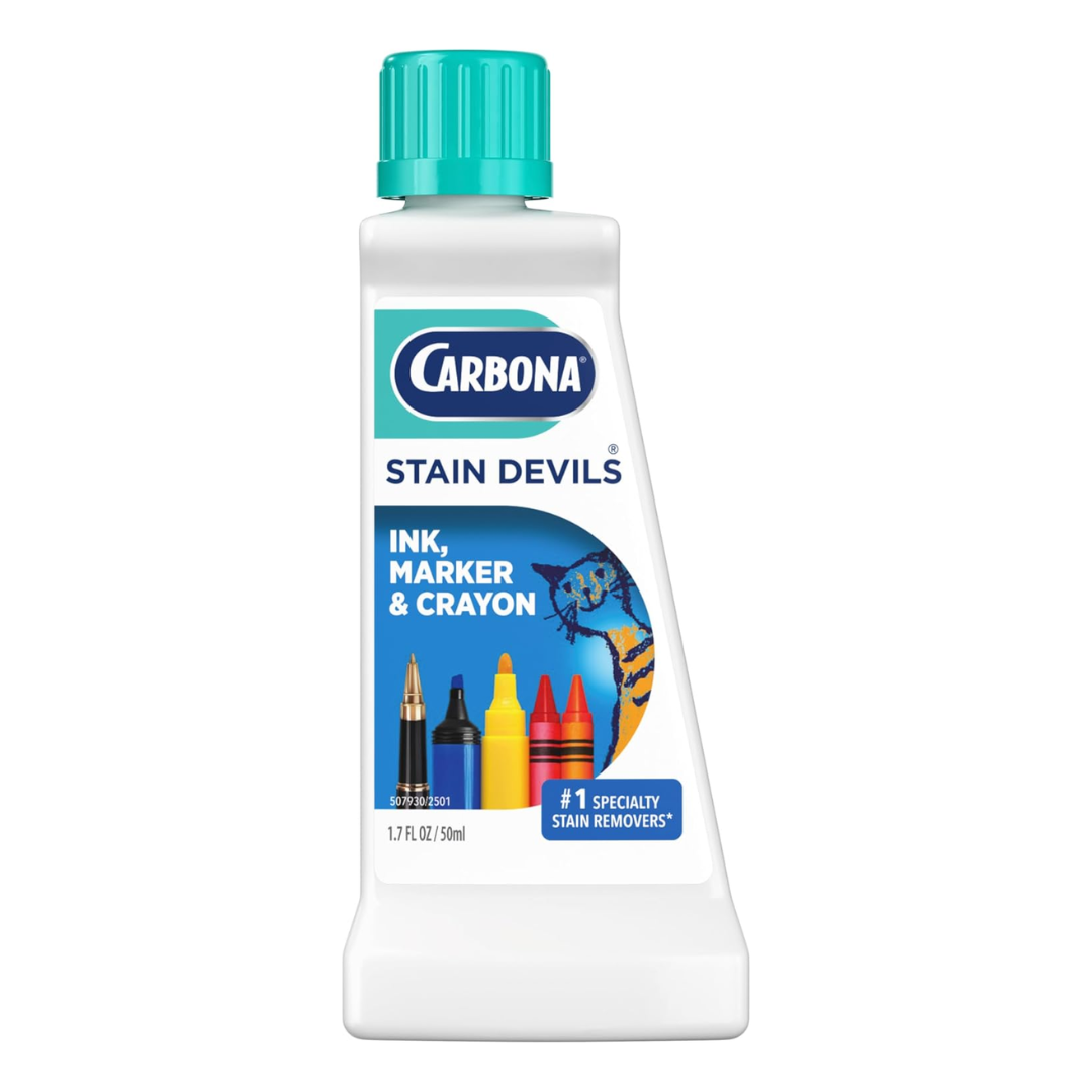 Carbona Stain Devils Ink, Marker & Crayon Remover, 1.7 oz / 50 ml