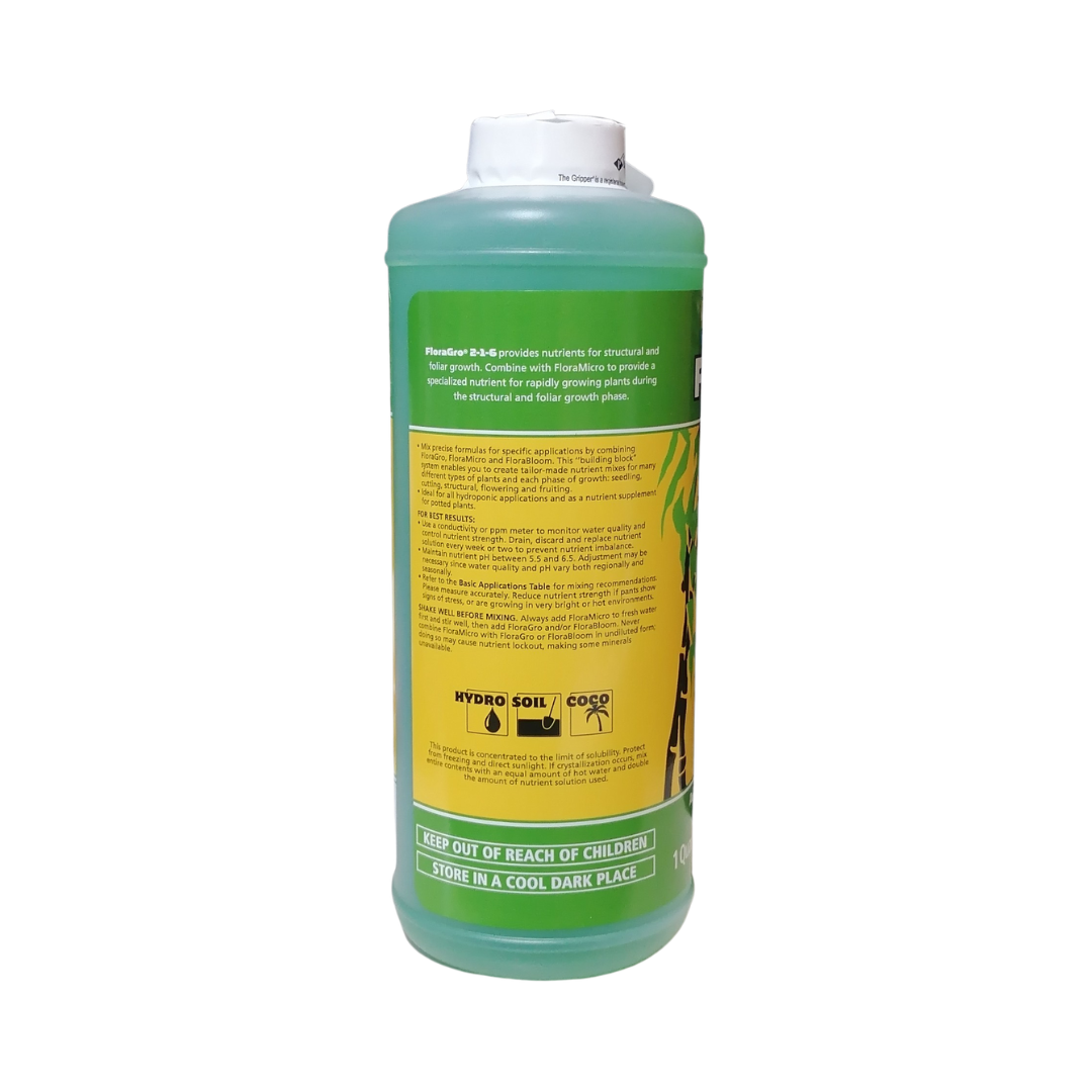 General Hydroponics Advanced Nutrient System FloraBloom, FloraGro & FloraMicro, 946 ml
