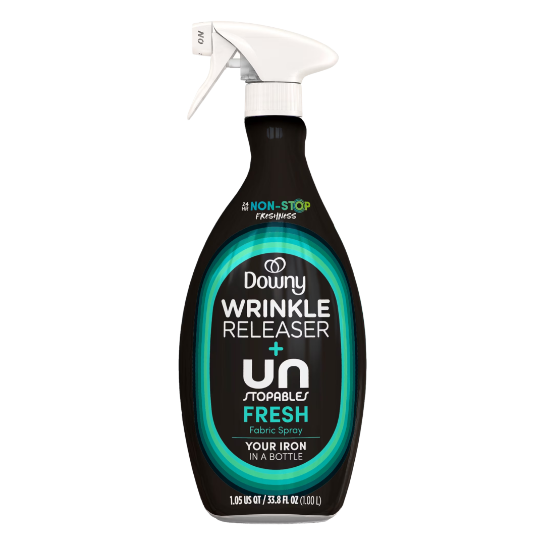 Downy Wrinkle Releaser + UNStopables Fresh Fabric Spray, 33.8 oz / 1.05 L