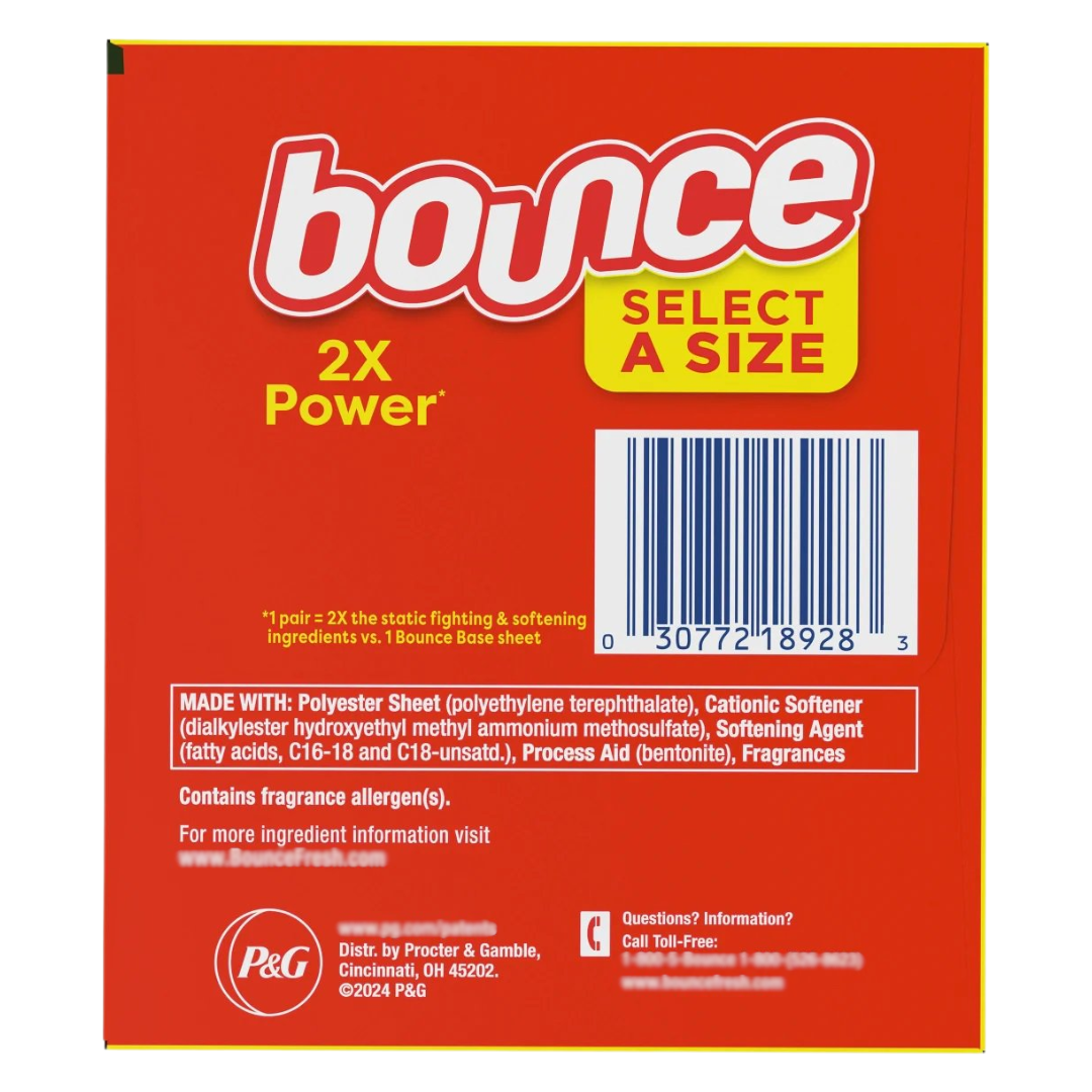 Bounce Fabric Softener Dryer Sheets Outdoor Fresh - 400 Count