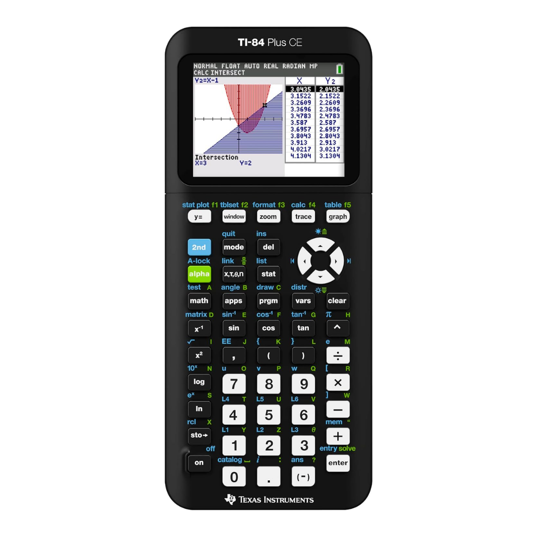 Texas Instruments TI-84 Plus CE Graphing Calculator, Black