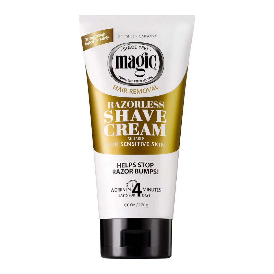Softsheen Carson Magic Razorless Shave Cream Bald Head, 6 oz