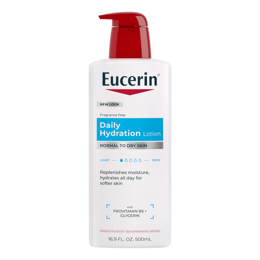 Eucerin Daily Hydration Lotion Normal to Dry Skin, 16.9 oz / 500 ml