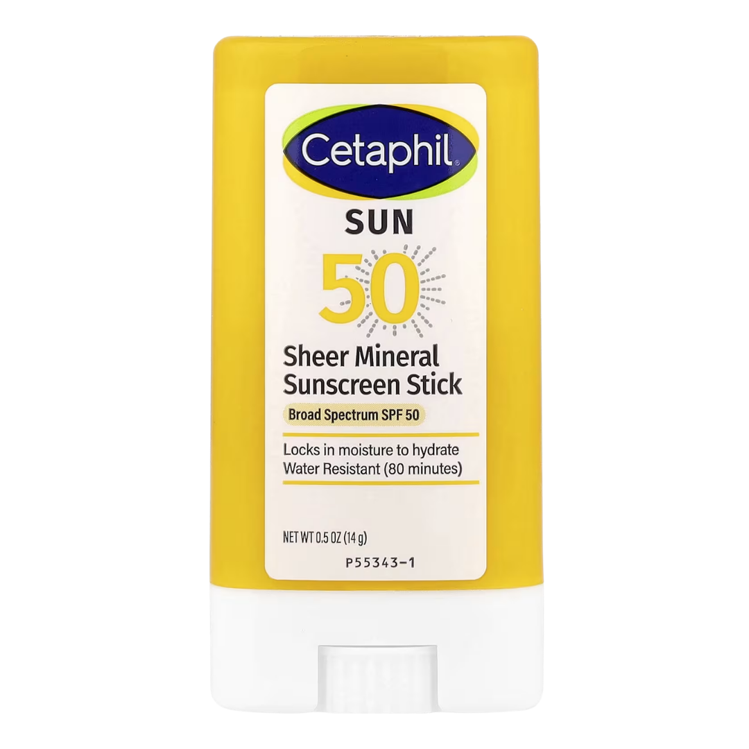 Cetaphil Sheer Mineral Sunscreen Stick SPF 50, 0.5 oz / 14 g