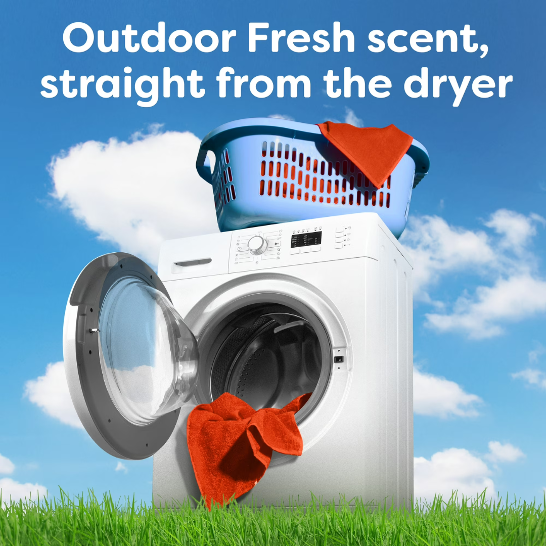 Bounce 5IN1 Outdoor Fresh Dryer Sheets, 120 Count