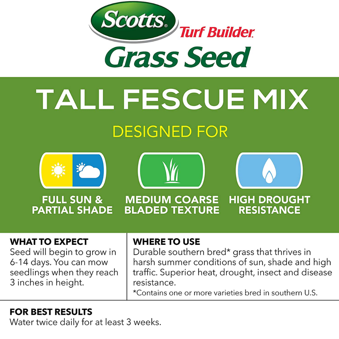 Scotts Turf Builder Grass Seed Tall Fescue Mix, 1 lb