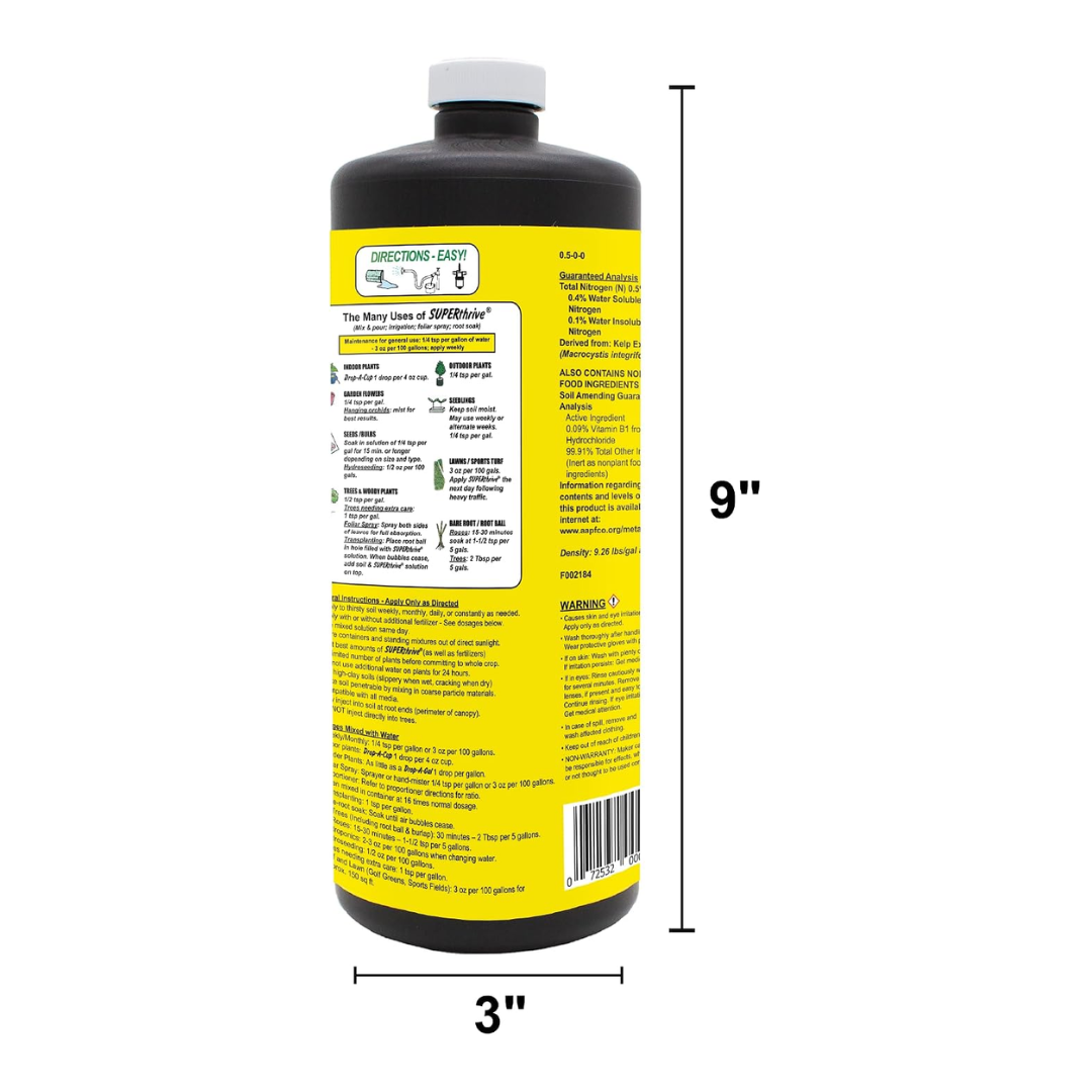 SUPERthrive Liquid Concentrate Original Vitamin Solution for Plants, 2.27 lbs / 1030 g