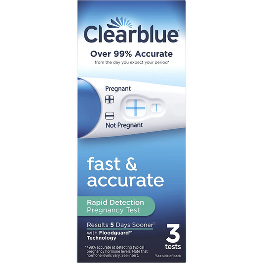 Clearblue Fast & Accurate 3 Count Rapid Detection Pregnancy Test with Floodguard Technology