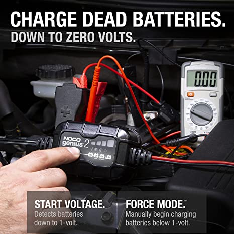 Genius 2 2-A m p Fully-Automatic 6V & 12V Battery Smart Charger & Battery Maintainer