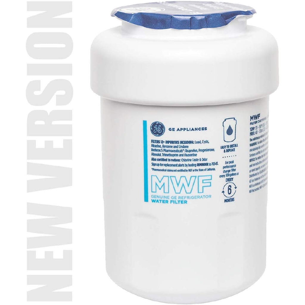 GE MWF Smart Refrigerator Water Filter, General Electric Replacement Cartridge (New Version)