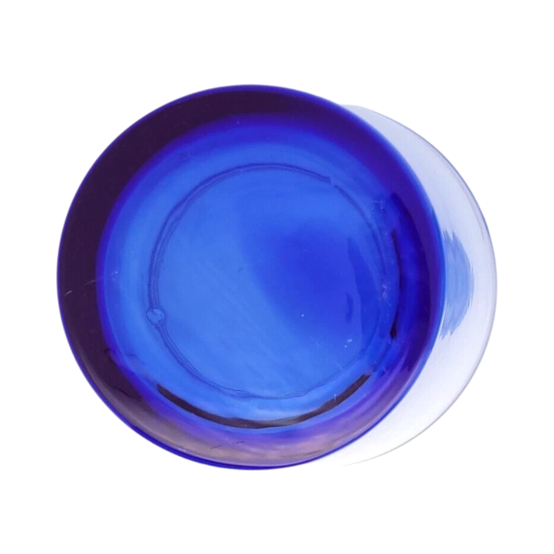 Libbey Cobalt Flare Blue Lowball Tumbler Drinking Glass